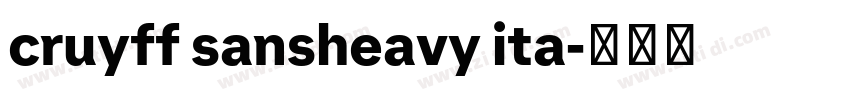 cruyff sansheavy ita字体转换 cruyff sansheavy ita字体转换